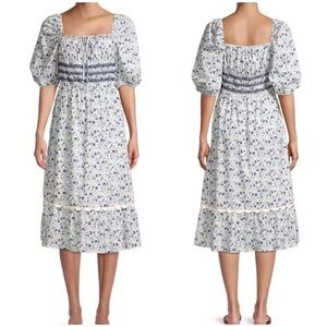 Johnny was floral midi dress NWT